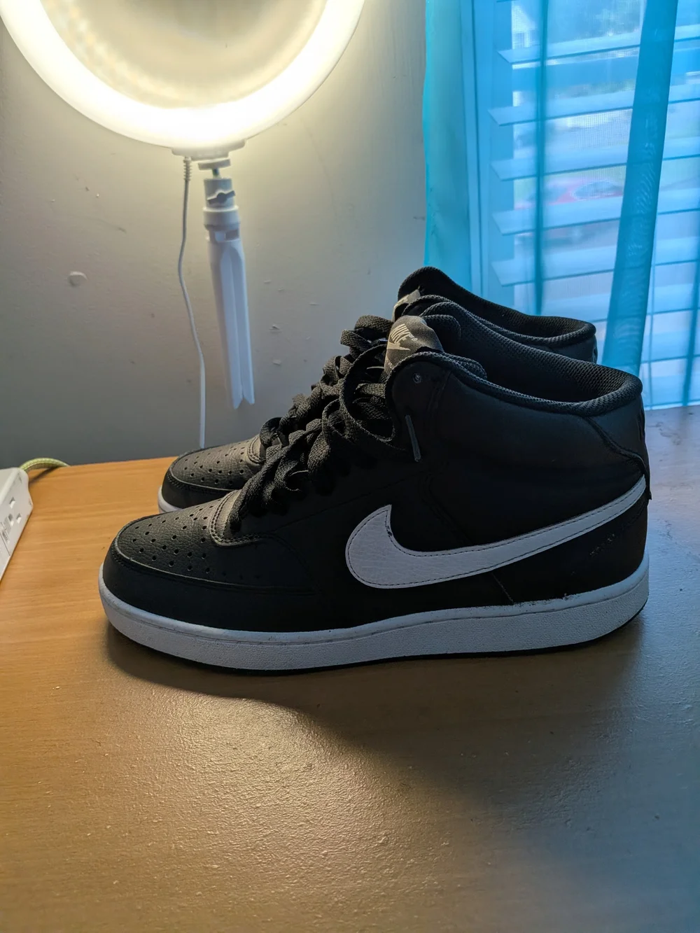 Nike Men’s Black Night Court Vision High-Top Sneakers